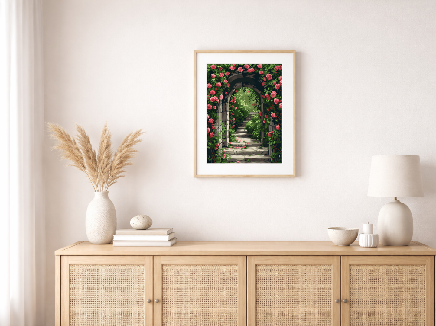 Paint by Numbers Set “Romantic Garden Arch” – Without Frame cm – 36 Colors