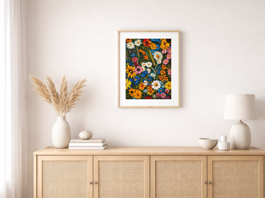 Paint by Numbers Set "Wildflower Meadow" – Without Frame cm – 36 Colors