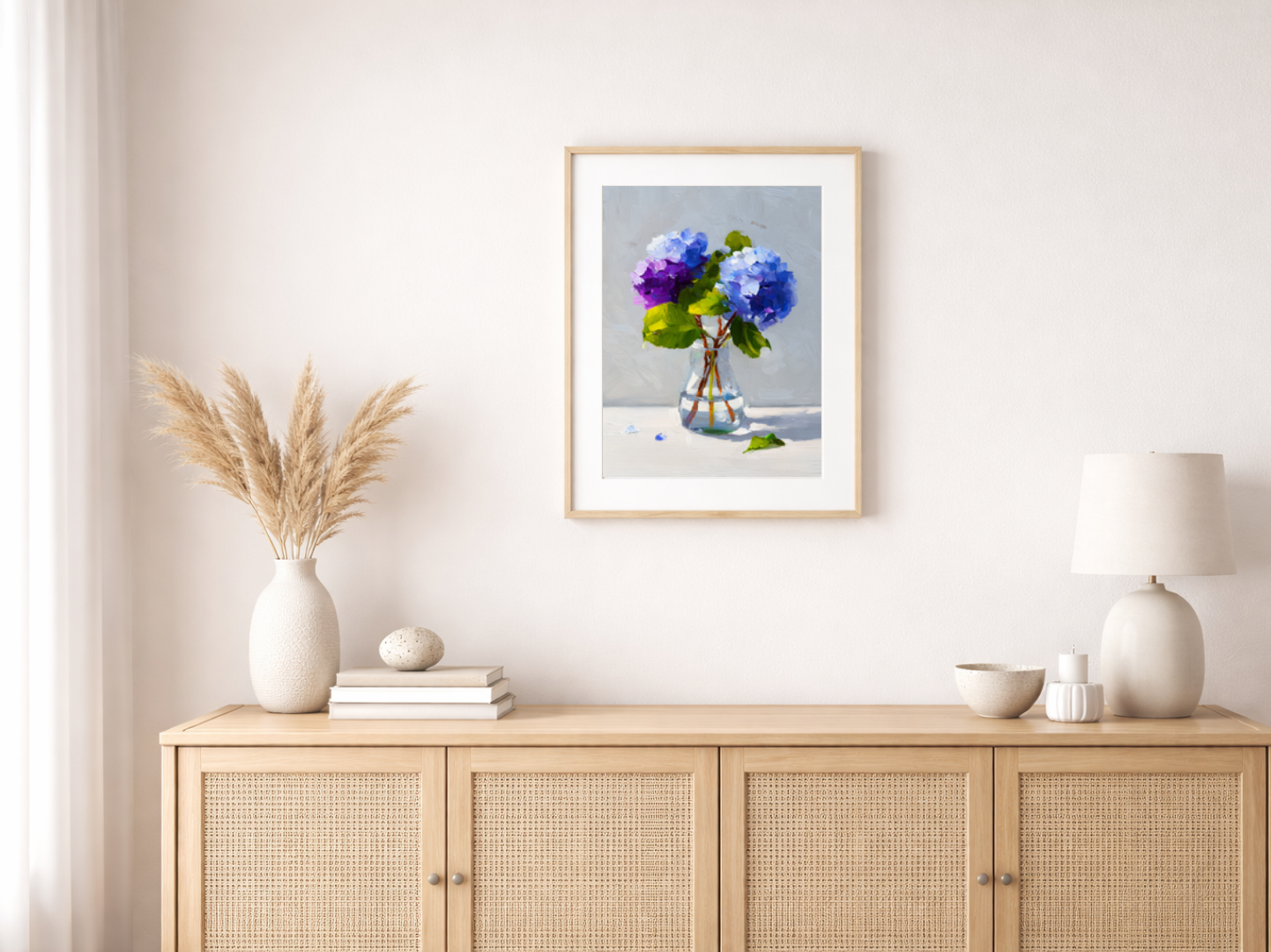 Paint by numbers – Hydrangeas in blue and purple