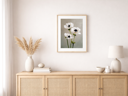 Paint by Numbers – White Anemones