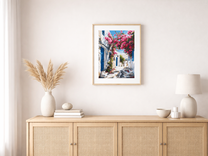 Paint by Numbers Set “Greek Village” – 30x40 cm – 24 Colors