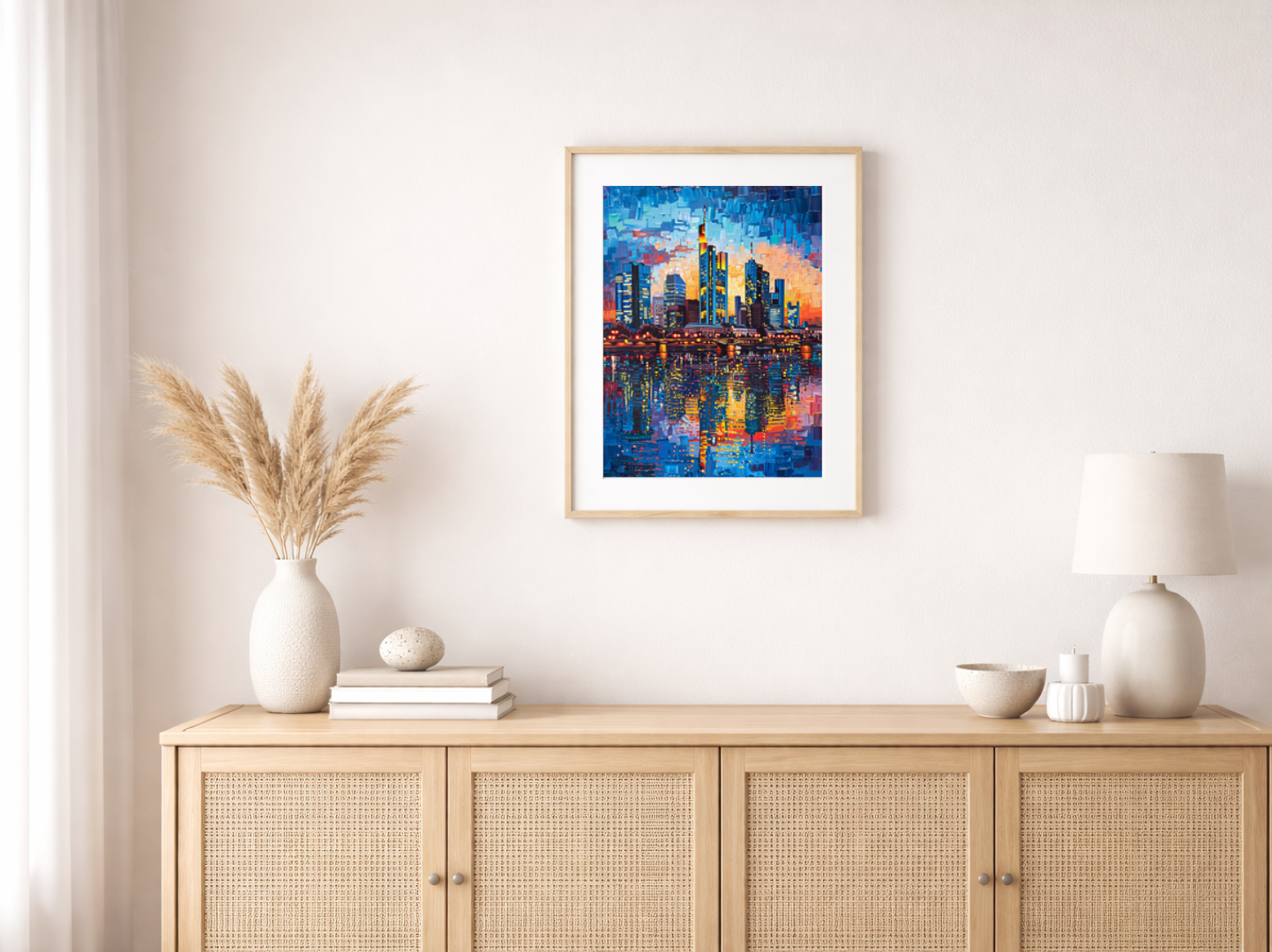 Paint by Numbers Set “Frankfurt Skyline” – 50x70 cm – 48 Colors