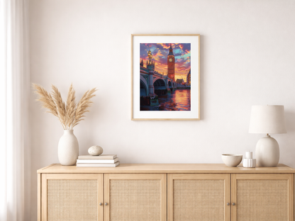 Paint by Numbers Set “London Thames” – 50x70 cm – 48 Colors