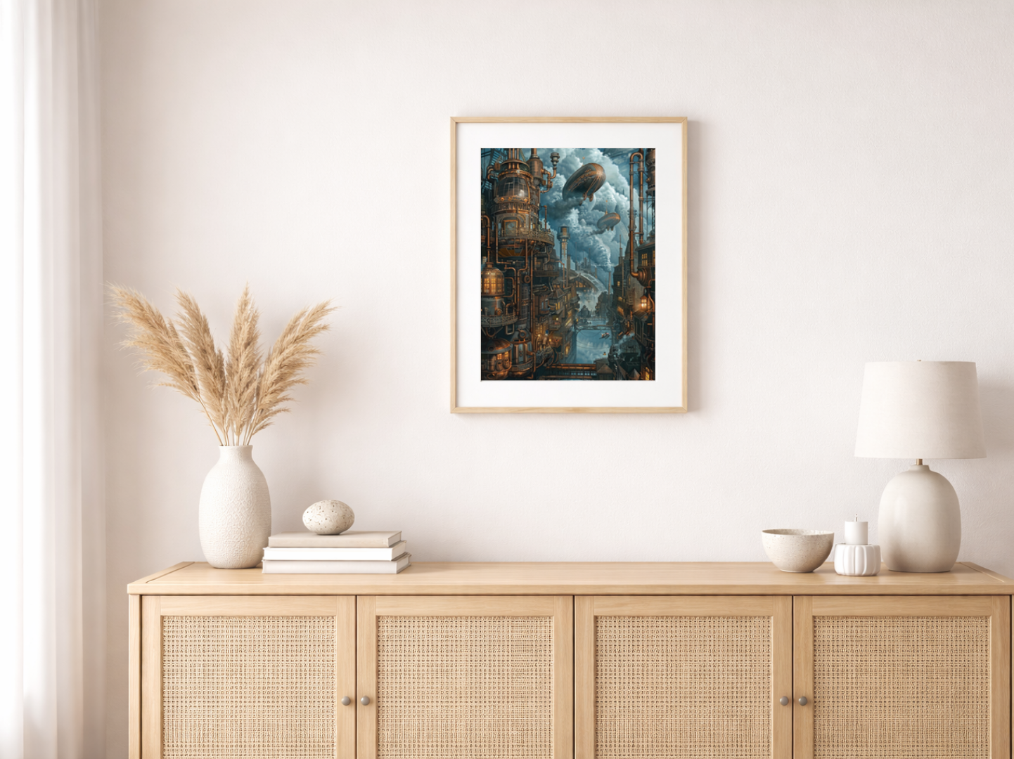 Paint by Numbers Set “Victorian Steampunk City” – 50x70 cm – 48 Colors