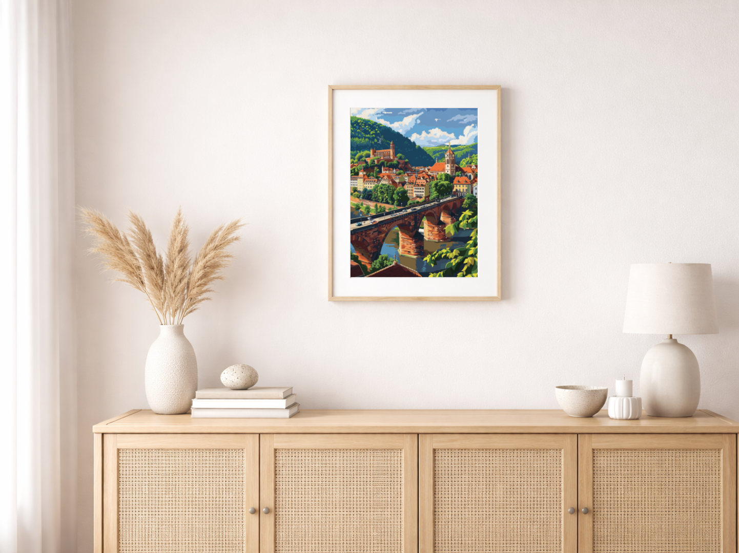 Paint by Numbers Set “City of Heidelberg” – 40x50 cm – 36 Colors