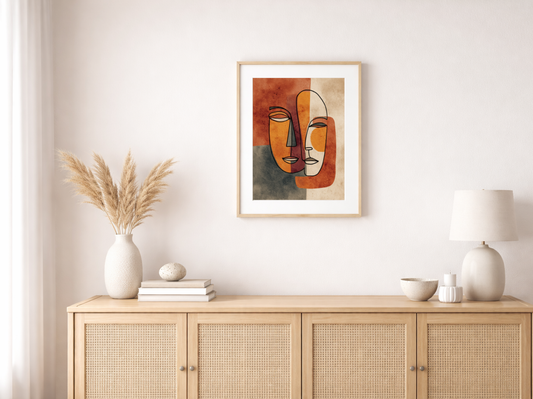 Paint by Numbers – Faces Line Art