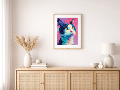 Paint by Numbers – Colorful Cat Portrait