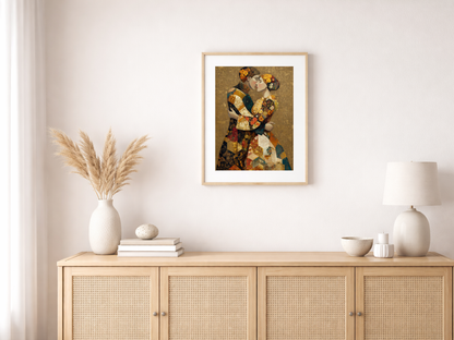 Paint by Numbers – Embrace in Gold
