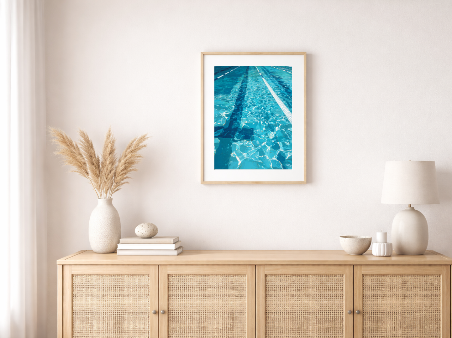Paint by numbers – Pool water reflection
