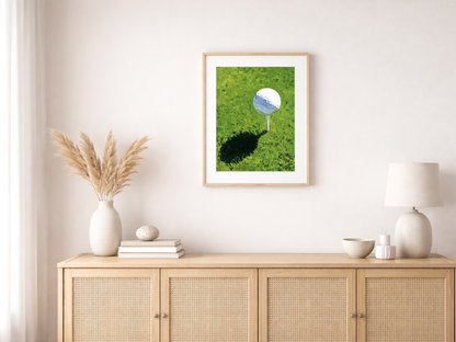Paint by numbers – golf ball at the tee
