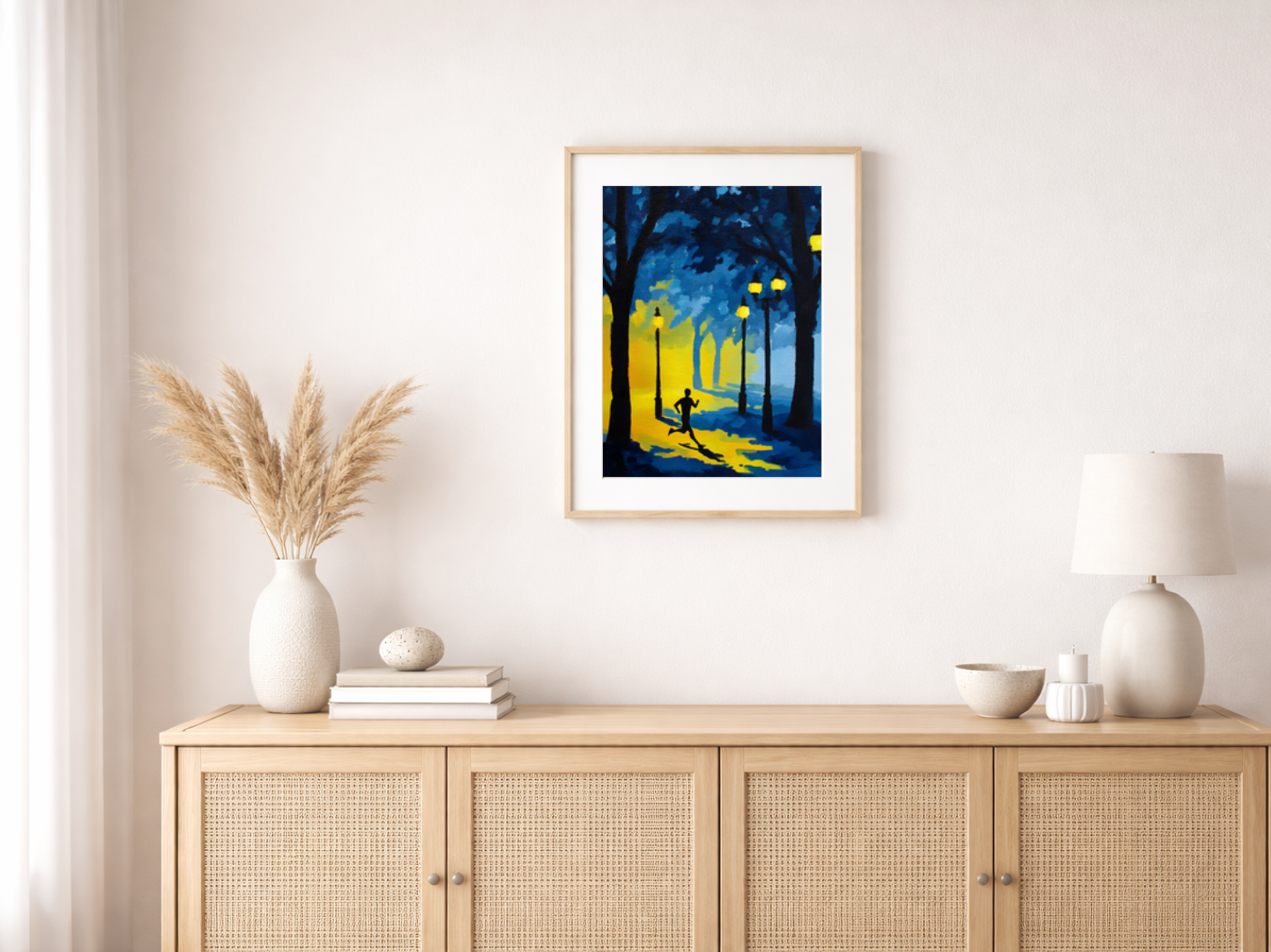 Malen nach Zahlen – Jogger im Stadtpark