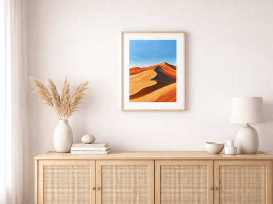 Paint by Numbers Set “Smooth Orange Sand Dunes” – 30x40 cm – 24 Colors