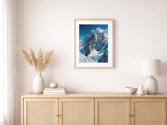 Paint by Numbers Set “Sharp Glacier Mountain Range” – 50x70 cm – 48 Colors