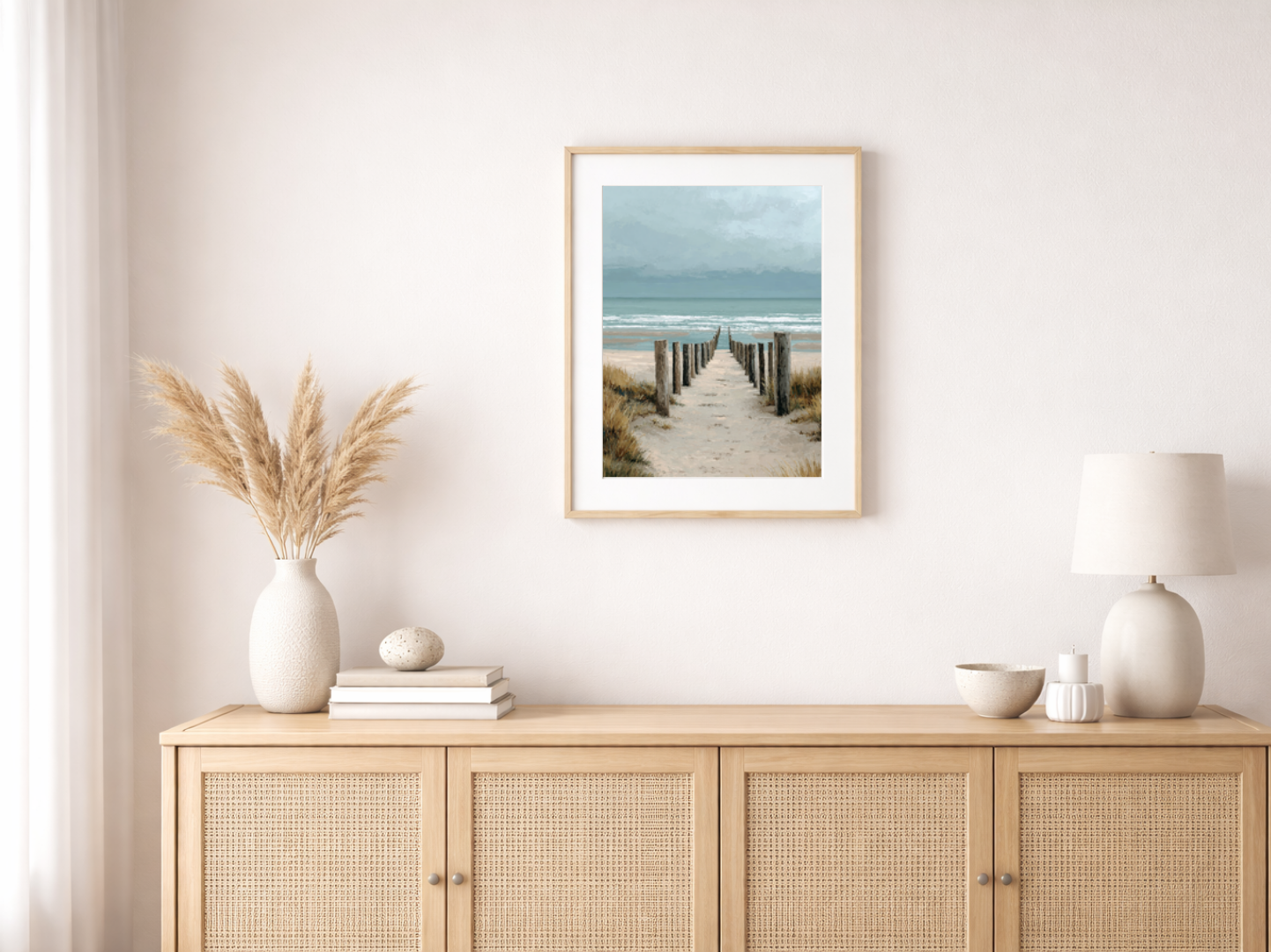 Paint by numbers – Groynes by the sea