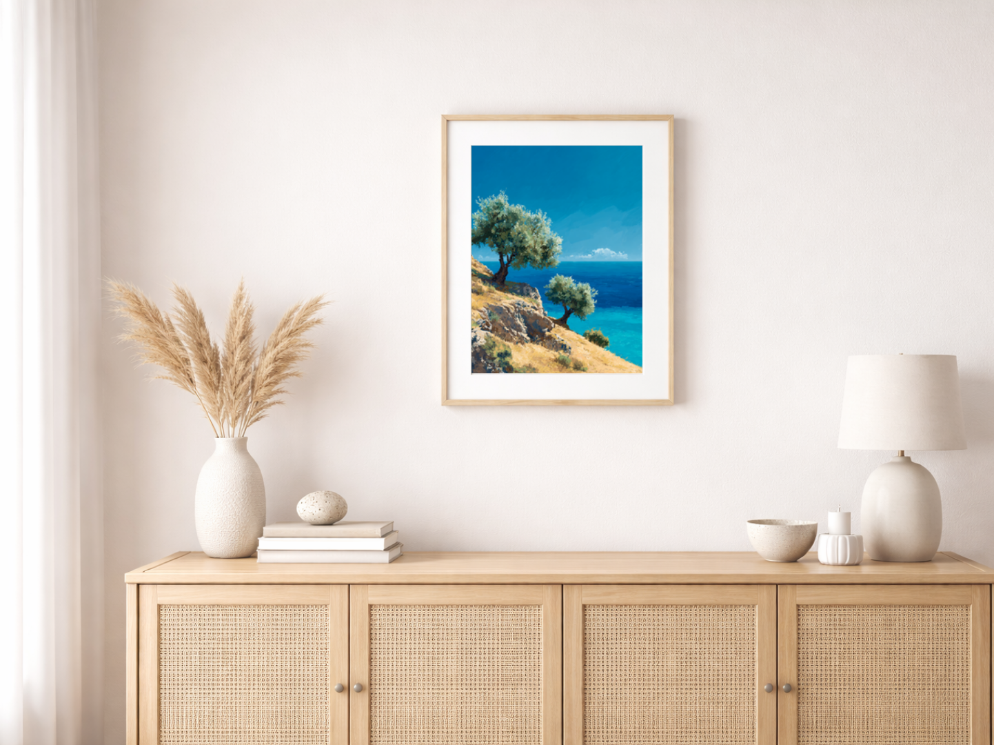 Paint by numbers – Olive trees on the hill
