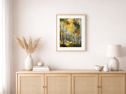 Paint by Numbers – Dense Birch Forest