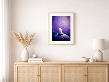 Paint by numbers – Astronaut cat on the moon