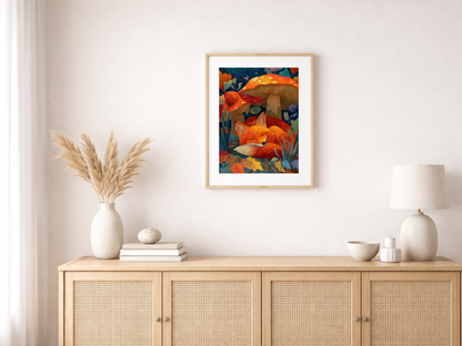 Paint by Numbers – Sleeping Fox under the Mushroom