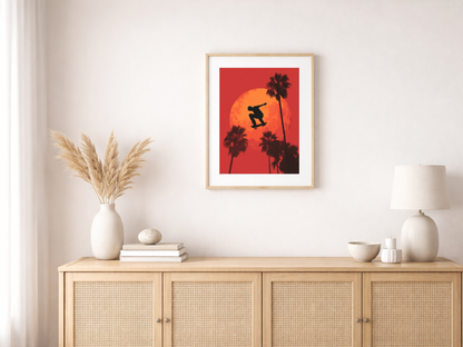 Paint by numbers – Orange sun with branches