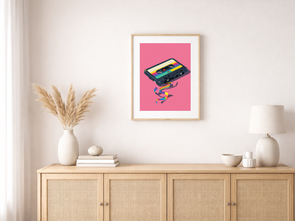 Paint by Numbers – Vintage Music Cassette