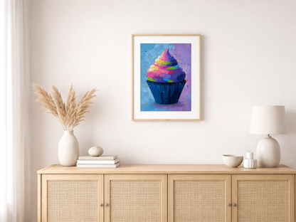 Paint by Numbers – Galaxy Cupcake