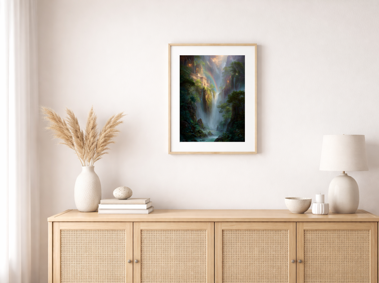 Paint by Numbers – Monastery by the Waterfall