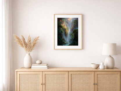 Paint by Numbers – Monastery by the Waterfall