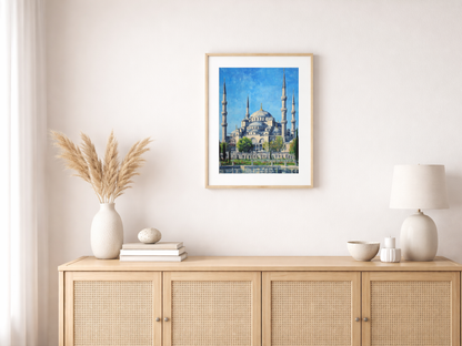 Malen nach Zahlen – Blaue Moschee Istanbul