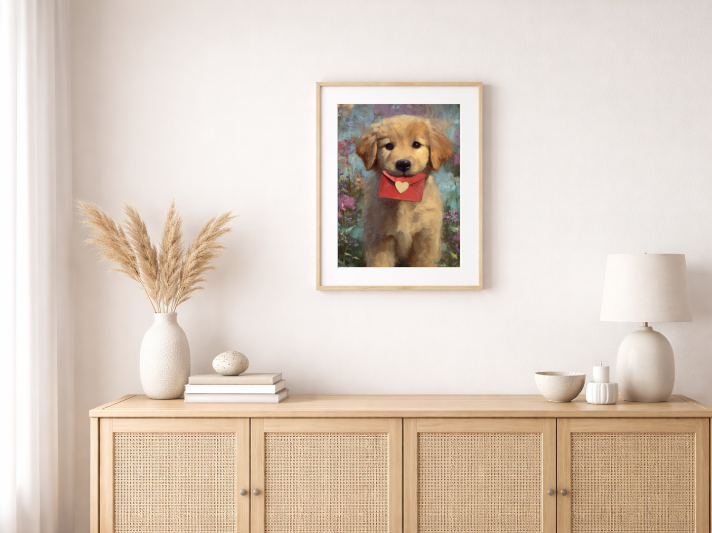 Paint by Numbers - Puppy with Love Letter
