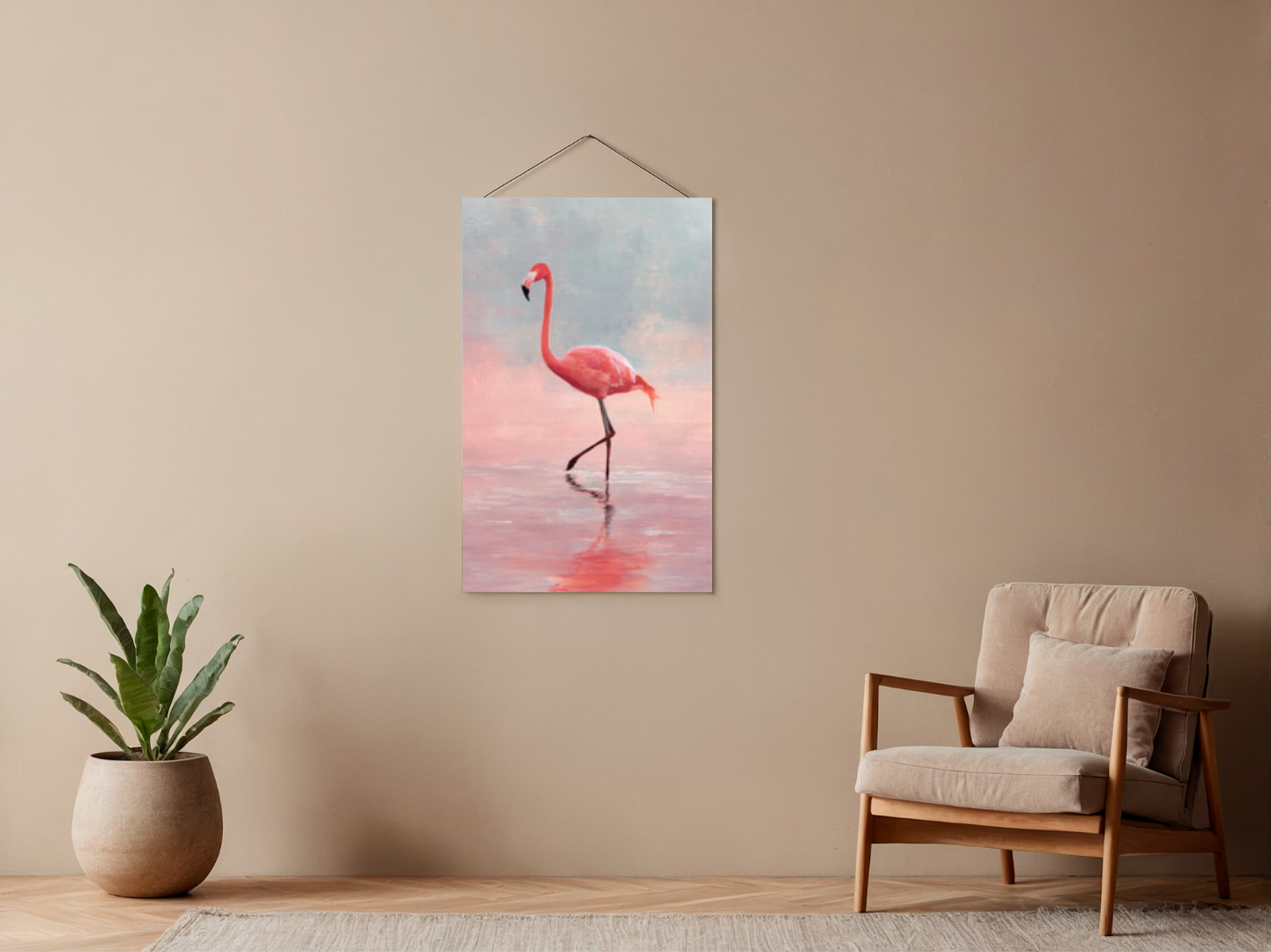 Paint by Numbers – Pink Flamingo in Water
