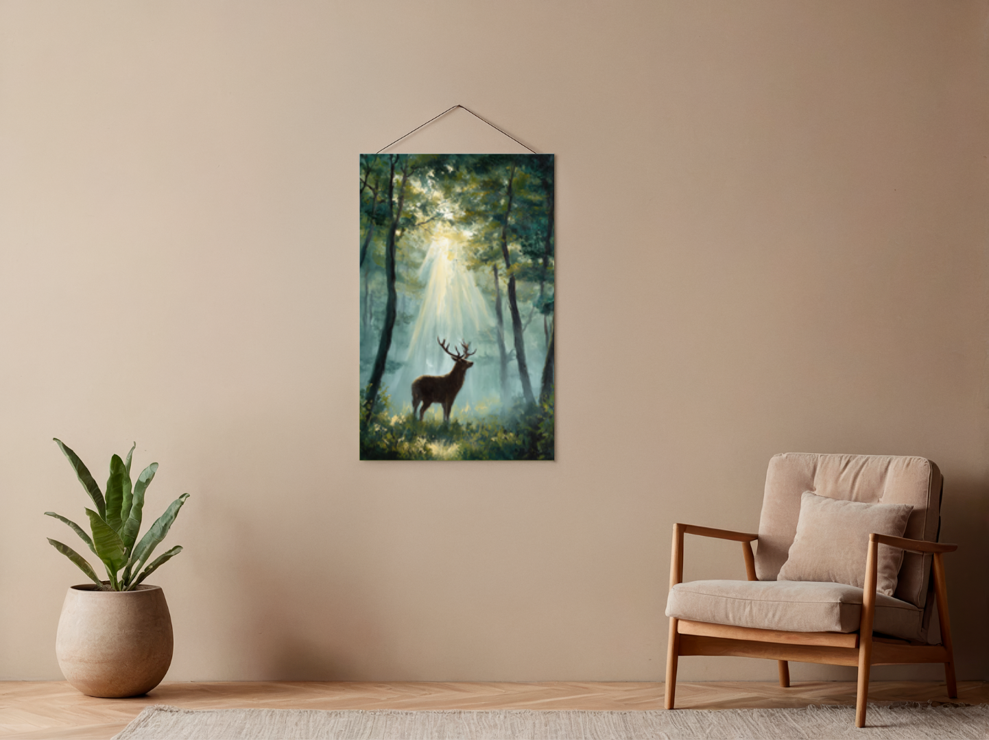Paint by Numbers – Majestic Stag in the Morning Mist