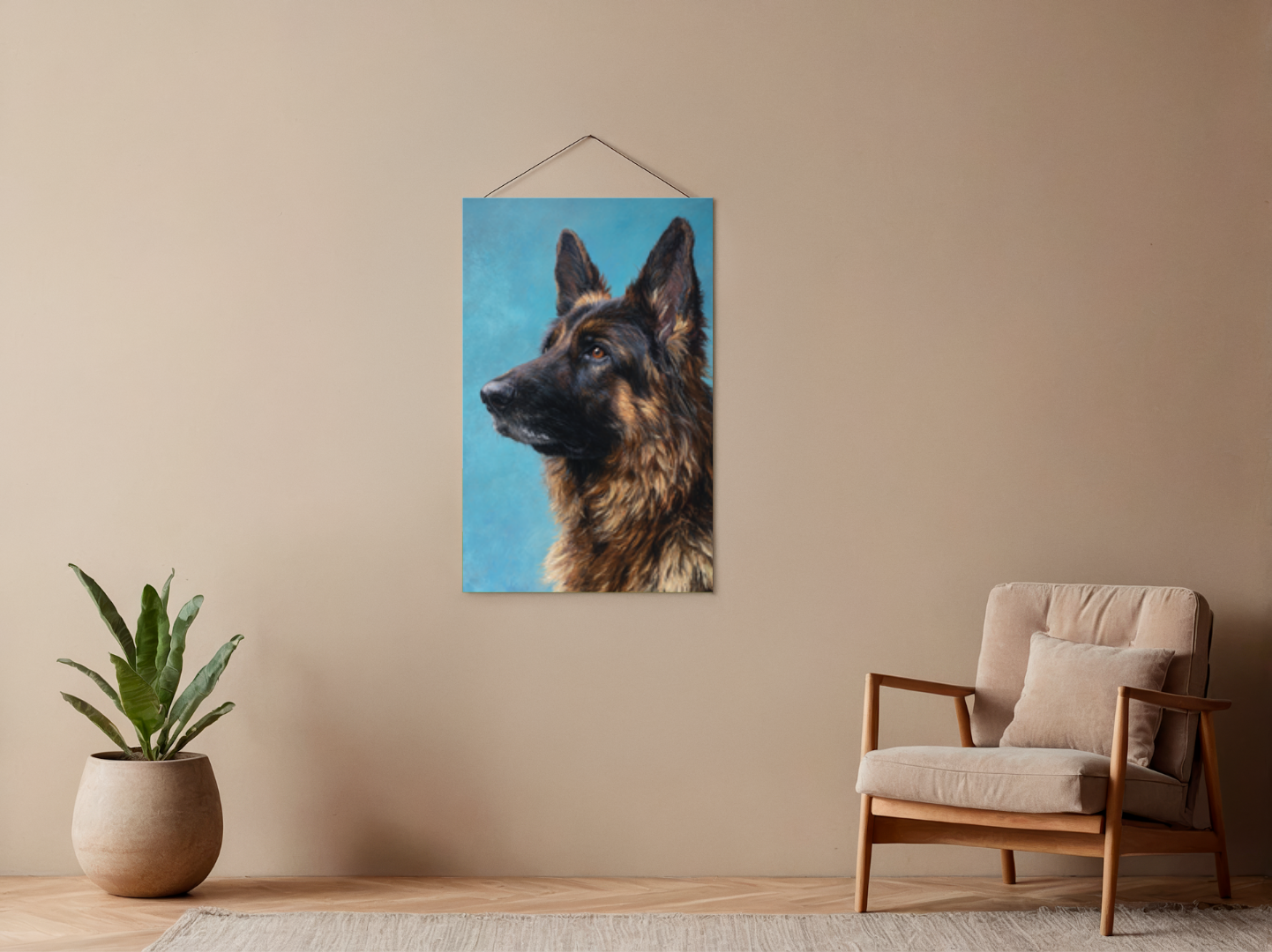 Paint by Numbers – German Shepherd Portrait