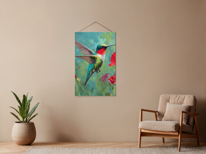 Paint by numbers – Hummingbird in flight