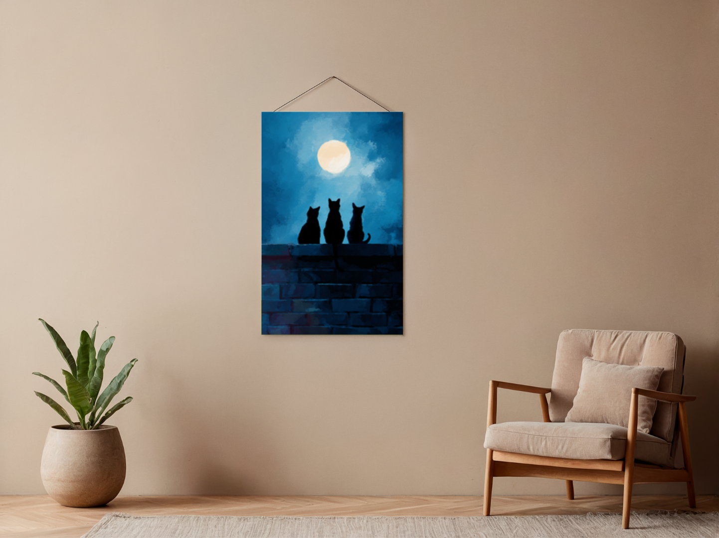 Paint by Numbers – Cats in the Moonlight