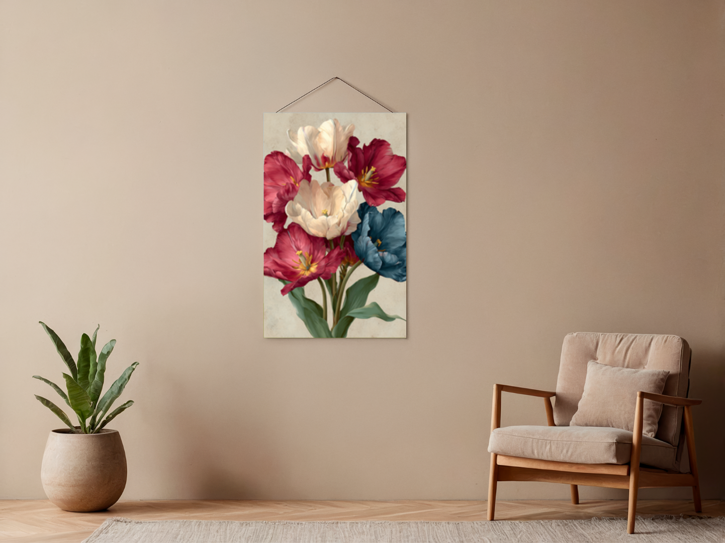 Paint by Numbers Set "Bouquet of Tulips" – Without Frame cm – 36 Colors