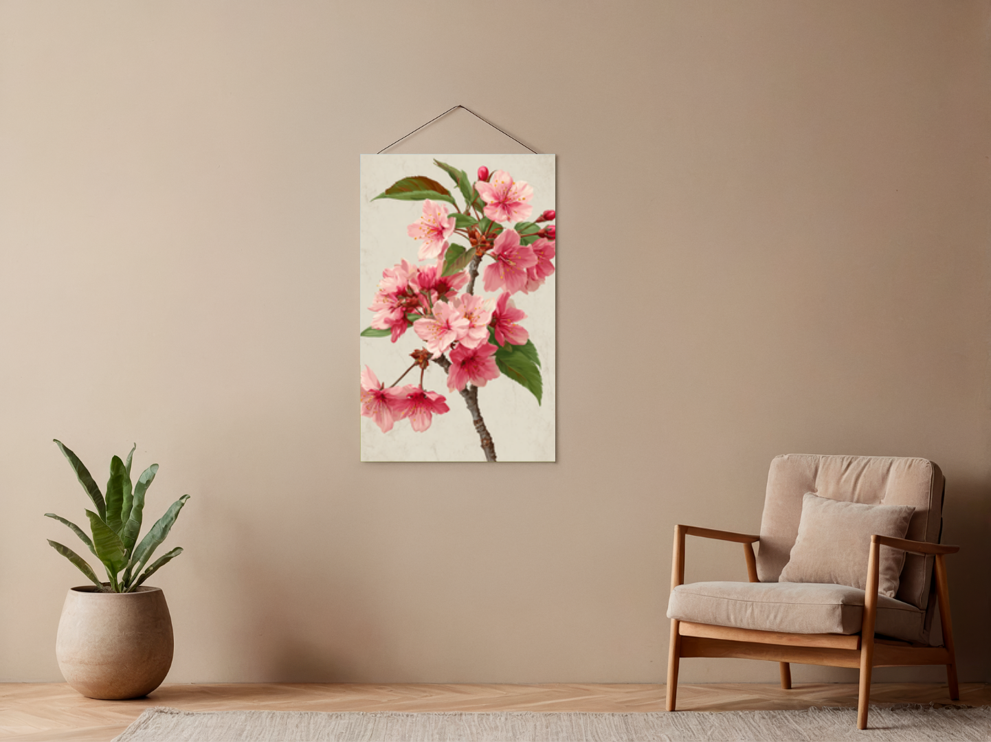 Paint by Numbers Set "Cherry Blossom" – Without Frame cm – 36 Colors