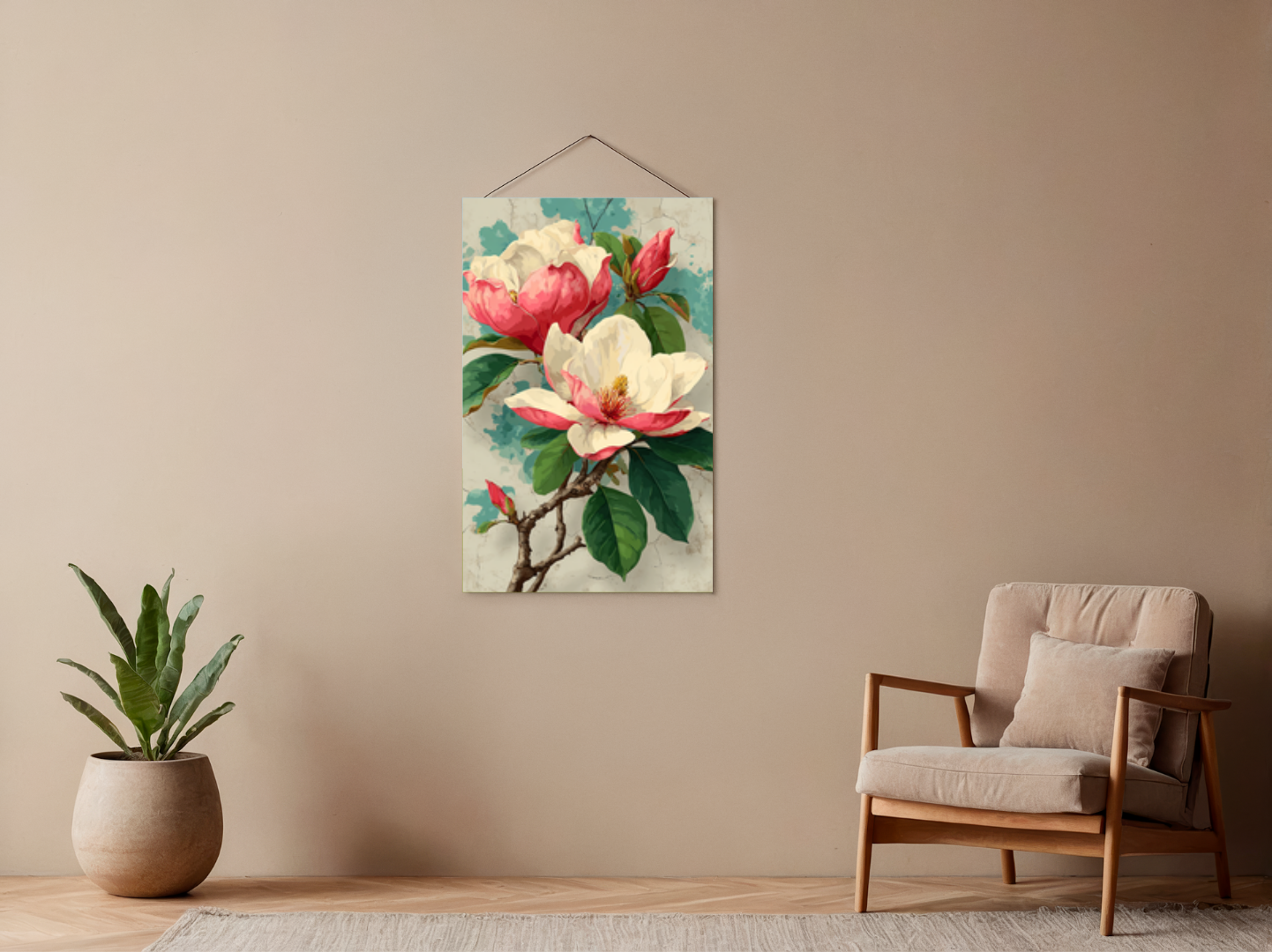 Paint by Numbers Set "Magnolia" - Without Frame cm - 36 Colors