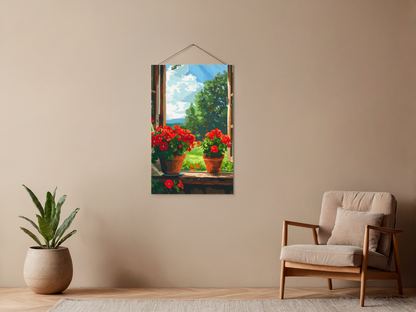 Paint by Numbers Set “Red Geranium” – Without Frame cm – 36 Colors