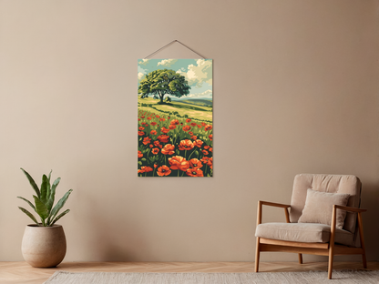 Paint by Numbers Set "Poppy Field - Large Red Poppies" - Unframed (cm) - 36 Colors