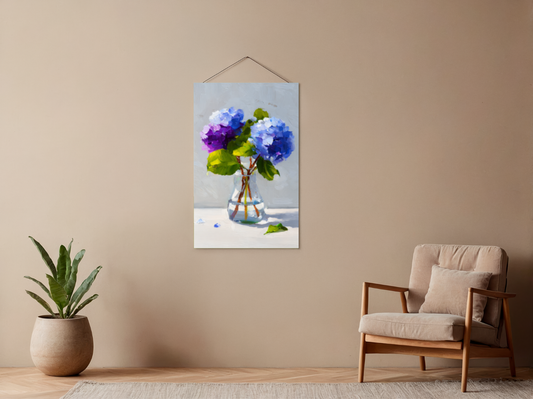 Paint by numbers – Hydrangeas in blue and purple