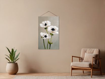 Paint by Numbers – White Anemones
