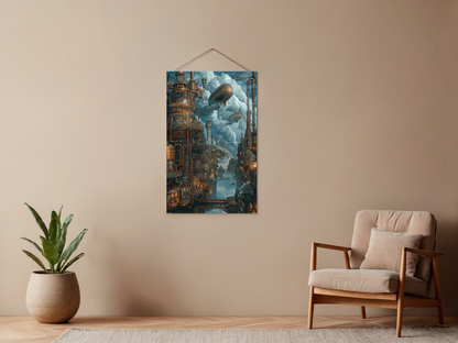 Paint by Numbers Set “Victorian Steampunk City” – 50x70 cm – 48 Colors
