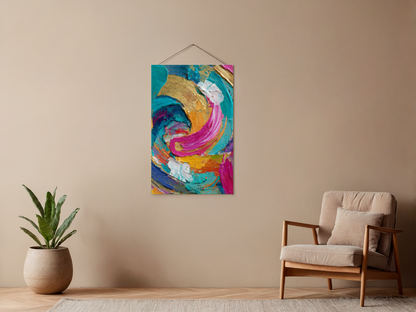 Paint by Numbers – Expressionist Gold Spirals