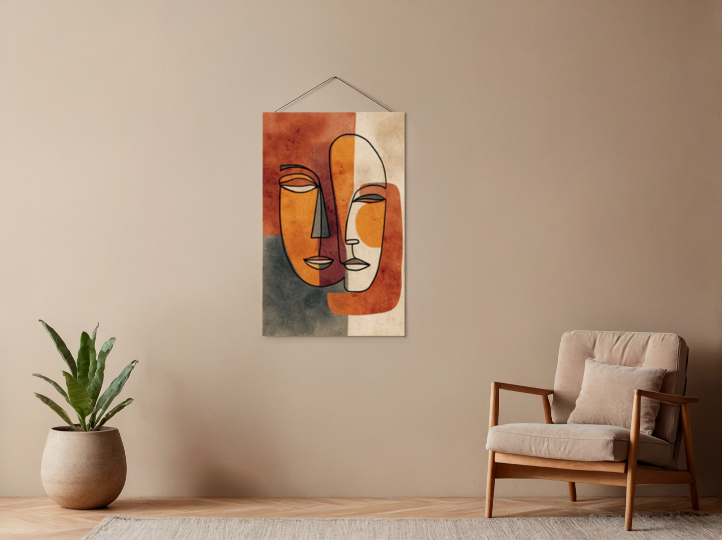 Paint by Numbers – Faces Line Art