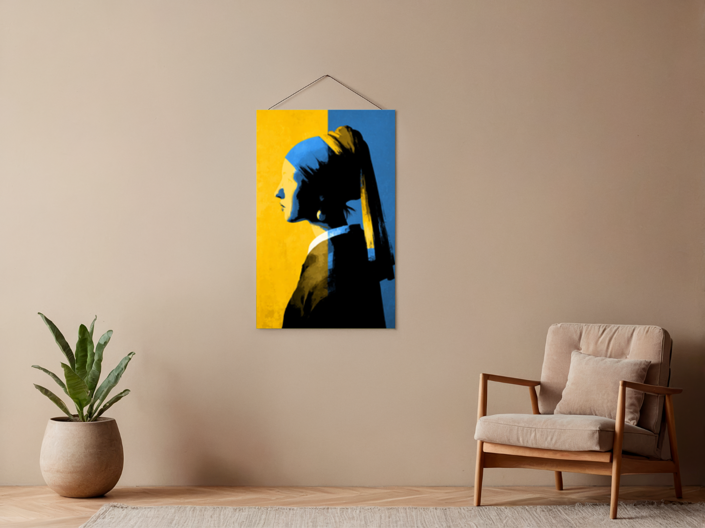 Paint by numbers – Portrait in the Vermeer style