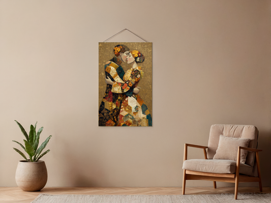Paint by Numbers – Embrace in Gold