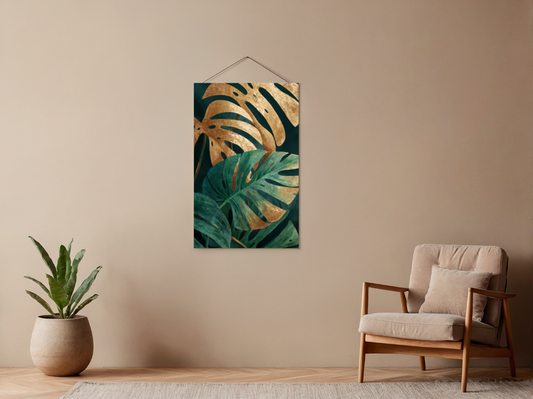 Malen nach Zahlen – Monstera in Gold