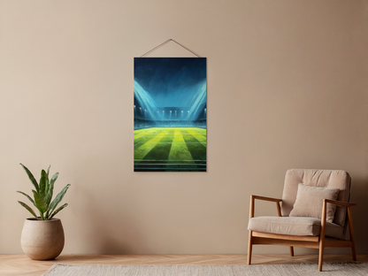 Paint by numbers – football stadium at night