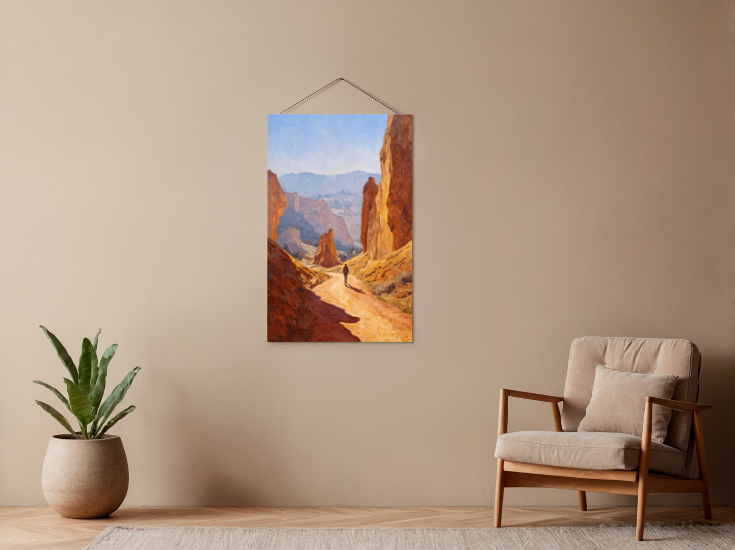 Malen nach Zahlen – Trail Runner in den Bergen