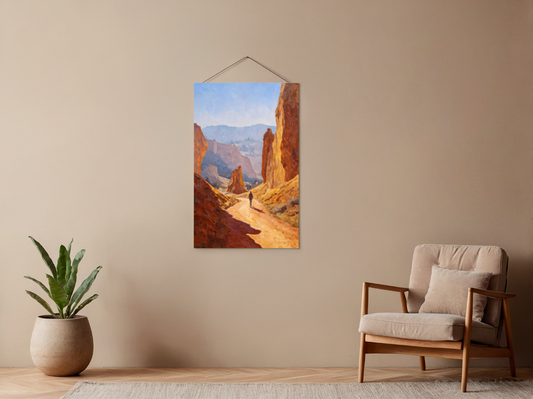 Malen nach Zahlen – Trail Runner in den Bergen